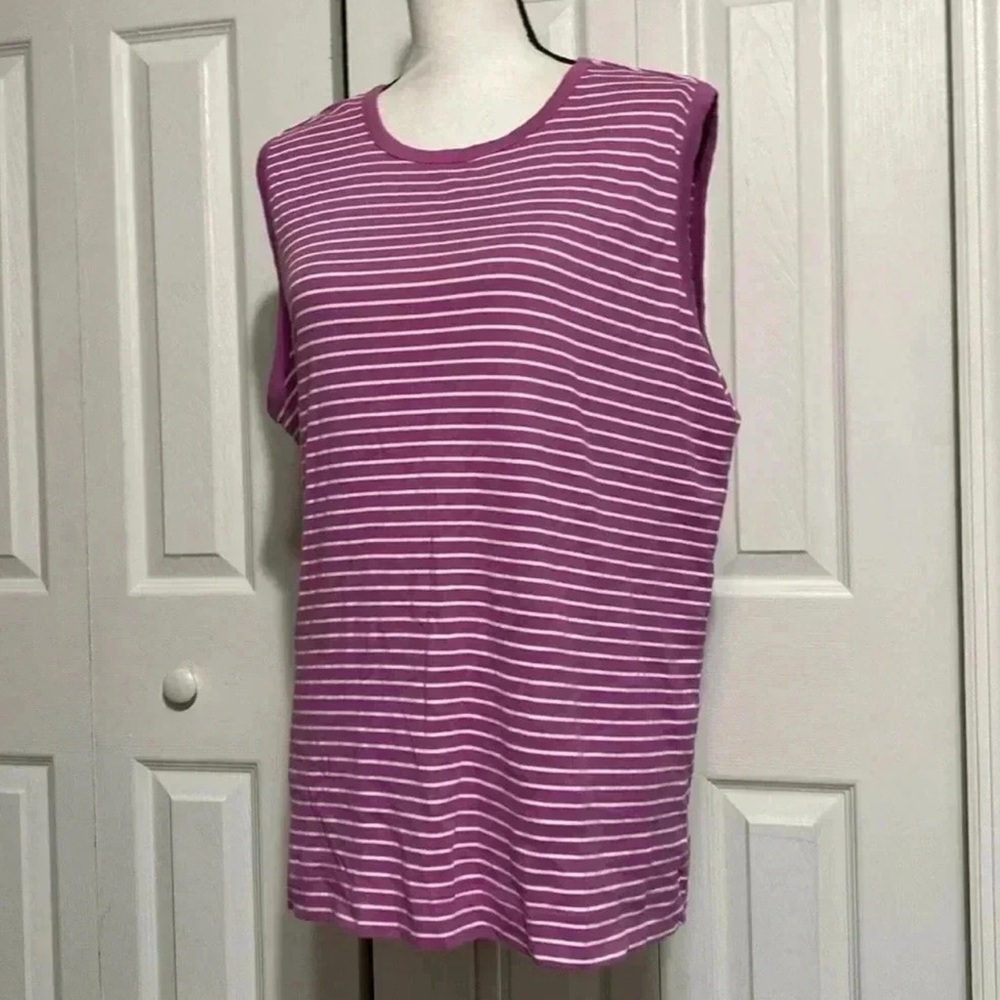 Duluth Trading womans cotton knit tank top shirt Size XL